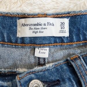 Abercrombie & Fitch High Rise Denim Shorts